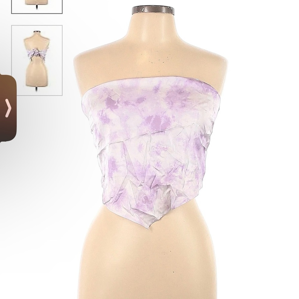 Garage Silk Handkerchief Top NWT